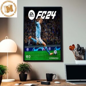 EA Sports FC 24 Erling Haaland Cover Star Home Decor Poster Canvas