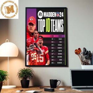 EA Sports Madden NFL 24 Top 10 Teams Home Decor Poster Canvas