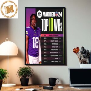 EA Sports Madden NFL 24 Top 10 WRs In The Game Home Decor Poster Canvas