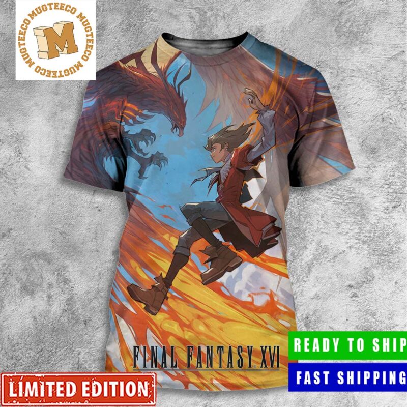 Final Fantasy XVI Joshua And Phoenix All Over Print Shirt - Mugteeco