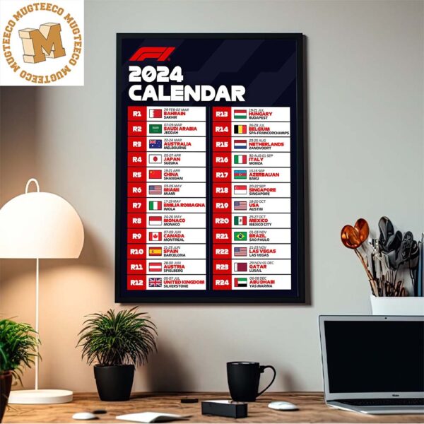 Formula 1 2024 Race Calendar Mugteeco