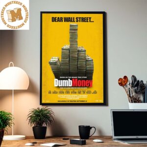 GameStop Reddit chaos movie Dumb Money First Poster Canvas