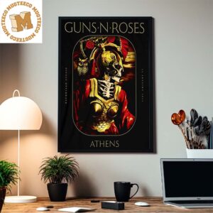 Guns N Roses Athens Last Show Europe Tour Home Decor Poster Canvas