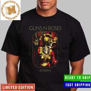 Guns N Roses Athens Last Show Europe Tour Poster Unisex T-Shirt