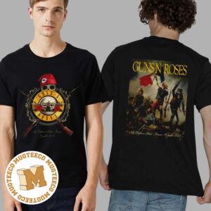 Guns N Roses La Defense Paris France 13 Juillet 2023 Two Sides Print Premium Unisex T-Shirt