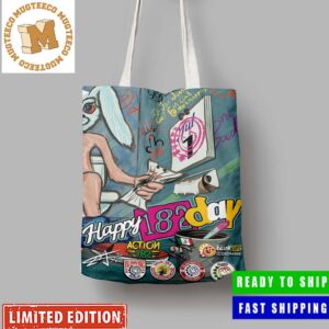 Happy 182 Day For Blink 182 Latin America United Celebrates Canvas Leather Tote Bag