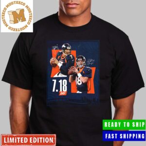 Happy Goat Day Manning And Elway From Denver Broncos Signatures Unisex T-Shirt
