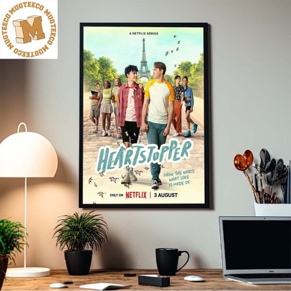 Heartstopper Netflix Official Poster For Season 2 Home Decor Poster Canvas