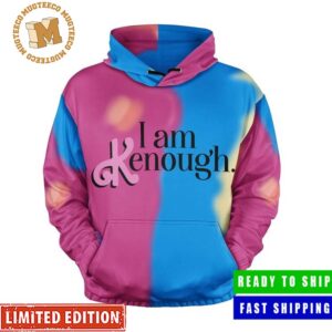 I Am Kenough Hoodie Tie-Dyed Barbie Movie Unisex Sweatshirt