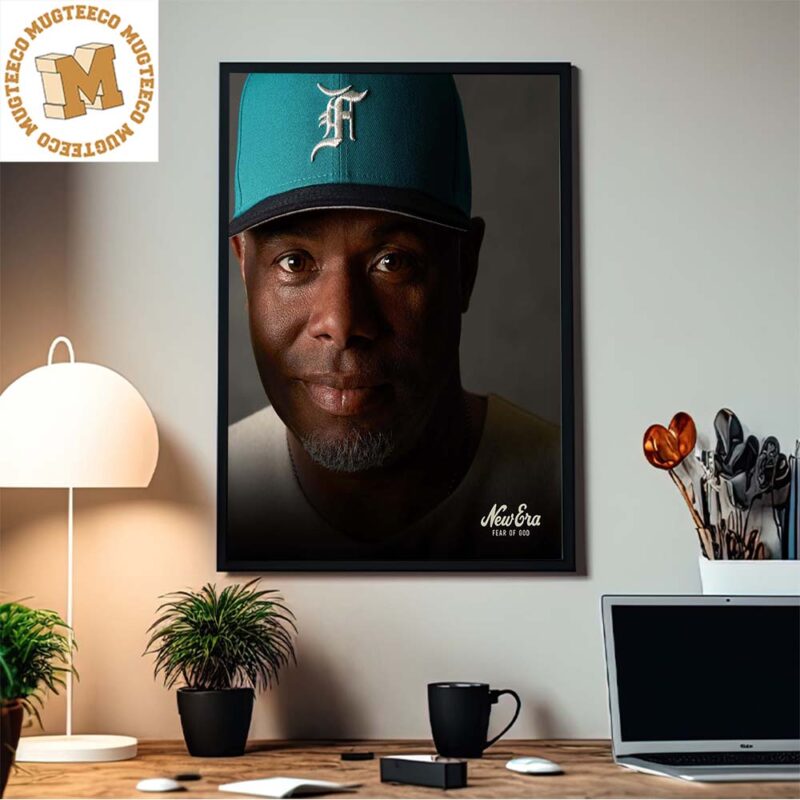 Ken Griffey Jr. Watches Flight of Ball Poster in 2023