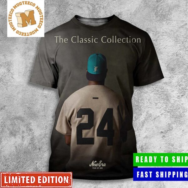 Ken Griffey Jr. for Fear of God x New Era 2023 The Classic Collection All Over Print Shirt