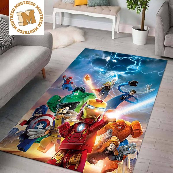 Lego Marvel Super Heroes Part 2 Area Rug Home Decor