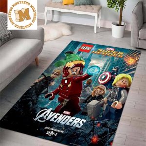 Lego Marvel Super Heroes The Avengers Poster Area Rug Home Decor