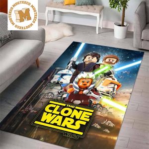 Lego Star Wars The Clone Wars Poster Area Rug Home Decor