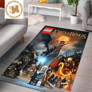 Lego The Lord Of The Rings Villain Art Area Rug Home Decor
