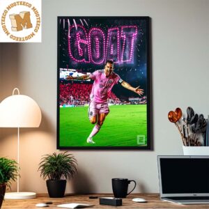 Lionel Messi Scored 700 Non Penalty Goals Goat Milestone Home Decor Poster Canvas