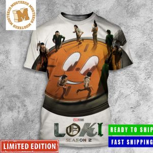 Loki Season 2 First Official Poster Loki And Miss Minutes All Over Print Shirt