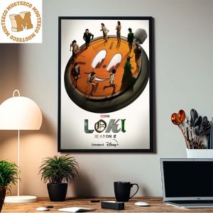 Loki Season 2 First Official Poster Loki And Miss Minutes Home Decor Poster Canvas