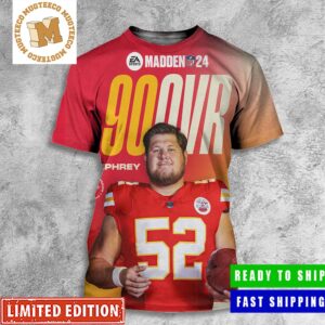 Madden NFL 24 Creed Humphrey From Kansas City Chiefs 90OVR All Over Print Shirt