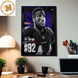 Marlon Humphrey Baltimore Ravens Voted Into The NFL Top 100 Players Of 2023 Home Decor Poster Canvas