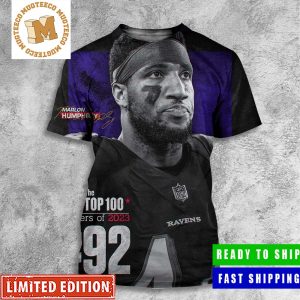 Marlon Humphrey Baltimore Ravens Voted Into The NFL Top 100 Players Of 2023 All Over Print Shirt