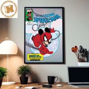 Marvel Disney 100 Variant Cover Mickey The Amazing Spider Man Home Decor Poster Canvas
