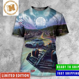 Mercedes AMG The Famous Spa-Francorchamps Affalterbach AMG Belgian GP All Over Print Shirt