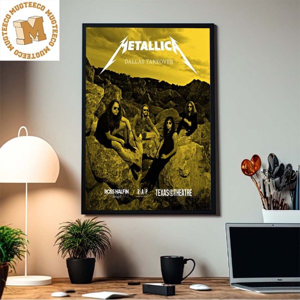 Metallica Dallas Takeover At Texas Theater Event Home Decor Poster Canvas