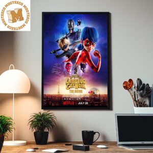 Miraculous Lady Bug And Cat Noir The Movie Official Home Decor Poster Canvas