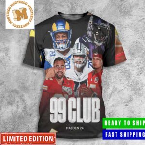 NFL 99 Club Madden 24 Kelce And Mahomes All Over Print Shirt