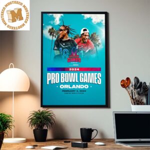 NFL Pro Bowl Games Orlando 2024 February 4 2024 Camping World Stadium Home Decor Poster Canvas