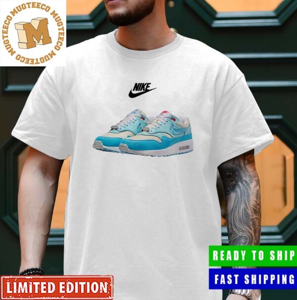 Nike Air Max 1 Puerto Rico Blue Gale Releases July 27 Sneakerhead Unisex T-Shirt