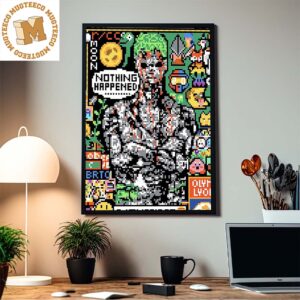 One Piece Zoro Nothing Happened Pixel Drawn On R Place Home Decor Poster Canvas