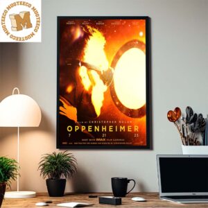 Oppenheimer A Film By Christopher Nolan Los Angeles Promo Home Decor Poster Canvas