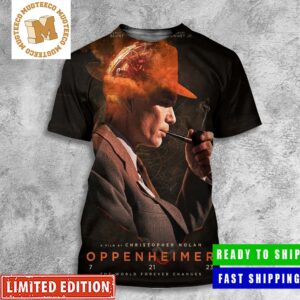 Oppenheimer By Christopher Nolan The World Forever Changes All Over Print Shirt