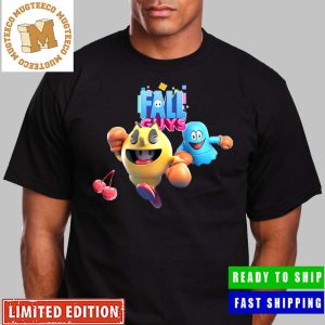 Pac Man The Iconic Dot Eating Joining Fall Guys Unisex T-Shirt