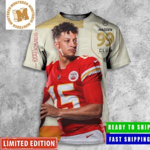 Patrick Mahomes From Kansas City Chiefs In Madden NFL 99 Club All Over Print Shirt