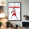 Patrick Mahomes From Kansas City Chiefs In Madden NFL 99 Club Home Decor Poster Canvas