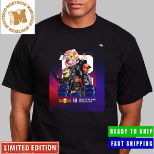 Red Bull Racing Becomes The First Team In F1 History To Win 12 Races In One Season Unisex T-Shirt