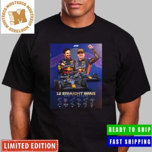 Red Bull Racing Take Their New F1 Record 12 Straight Win In A Row Unisex T-Shirt