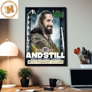 Seth Rollins Retains At WWE Money In The Bank World Title Match Home Decor Poster Canvas