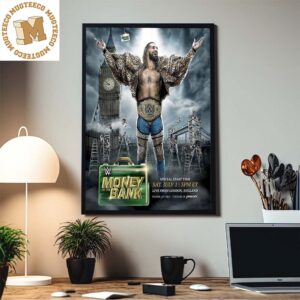Seth Rollins WWE Money In The Bank 2023 London Official Home Decor Poster Canvas