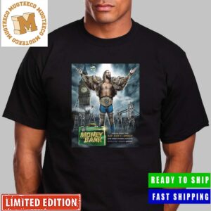 Seth Rollins WWE Money In The Bank 2023 London Official Poster Unisex T-Shirt