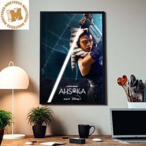 Star Wars Ahsoka New Poster Streaming August 23 Home Decor Poster Canvas