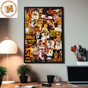 Sun Devil Hockey Summer Wall Art Equipment Room Home Decor Poster Canvas