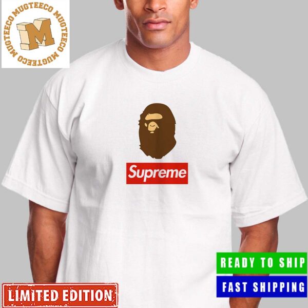 Supreme x Bape 1998 – 2001 Logo Hypebeast Unisex T-Shirt