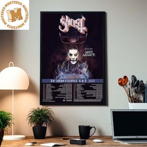 The Band Ghost Re Imperatour USA 2023 Home Decor Poster Canvas