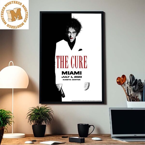 The Cure Miami July 1 2023 Kaseya Center Final Night Of The North American Tour Home Decor Poster Canvas