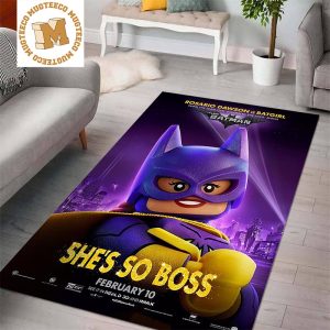 The Lego Batman Movie Batgirl She Is So Boss Area Rug Home Decor