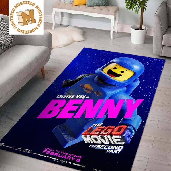 The Lego Movie The Secon Part Charlie Day Is Benny Area Rug Home Decor